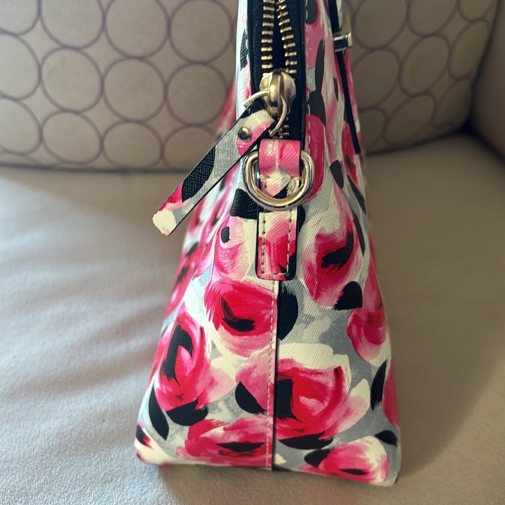 Kate Spade | Cedar street Maise Floral Pink and Black Handbag - Picture 6 of 11